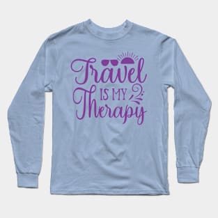 Travel Is My Therapy Long Sleeve T-Shirt